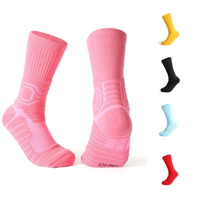 Women Professional Basketball Sock Long Tube Sports Men Thickened High Towel Sweat-absorbent Non-slip Breathable Elite W100