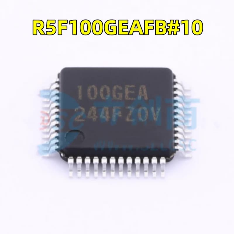 5-10 0 PCS / LOT New R5F100GEAFB # 10 screen print 100 GEA package LQFP-48 MCU microcontroller chip