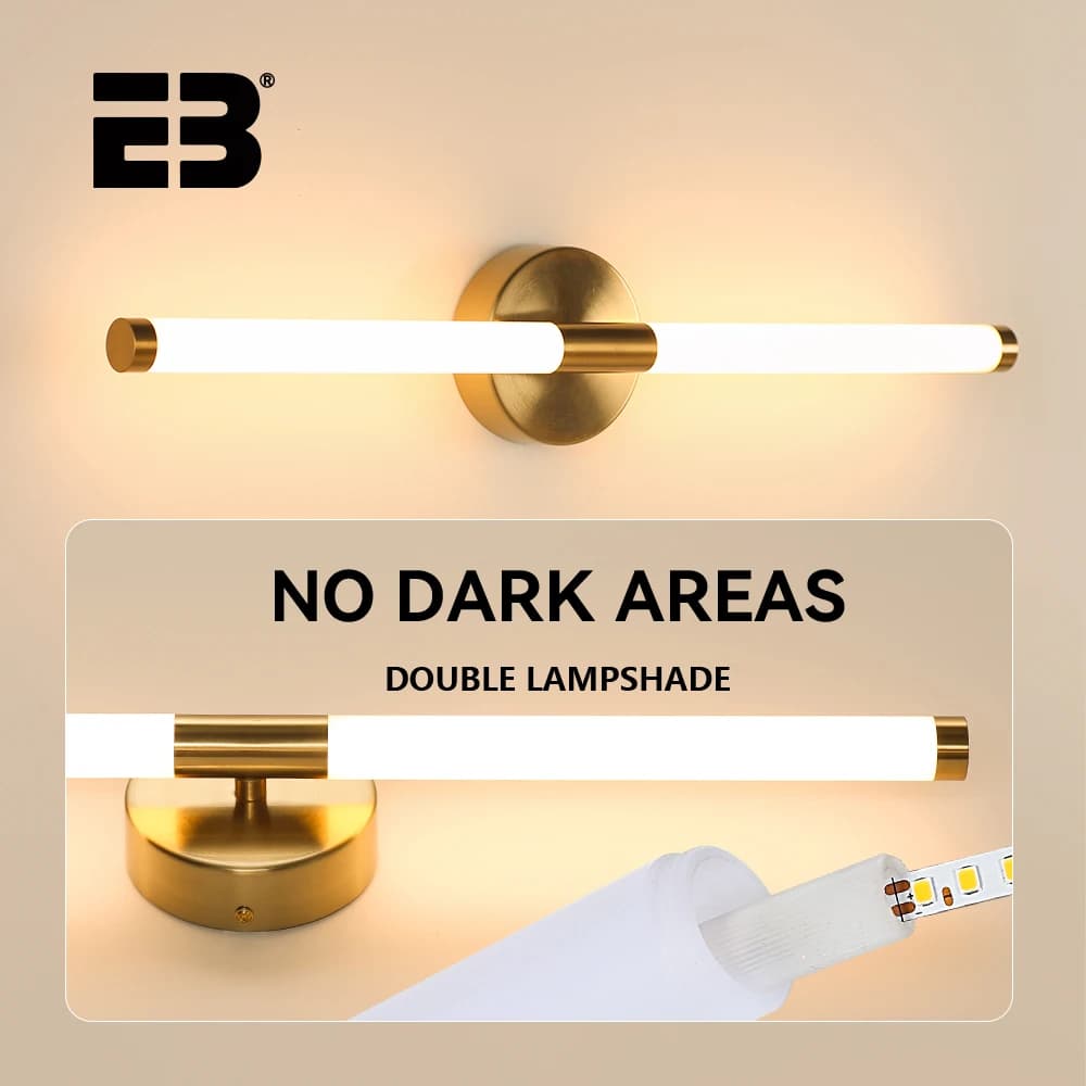 Double Lampshade Bathroom Light Wall Lamp Waterproof 80CM LED Wall Light Sconces AC85-260V Apply Wall Light Modern Acrylic