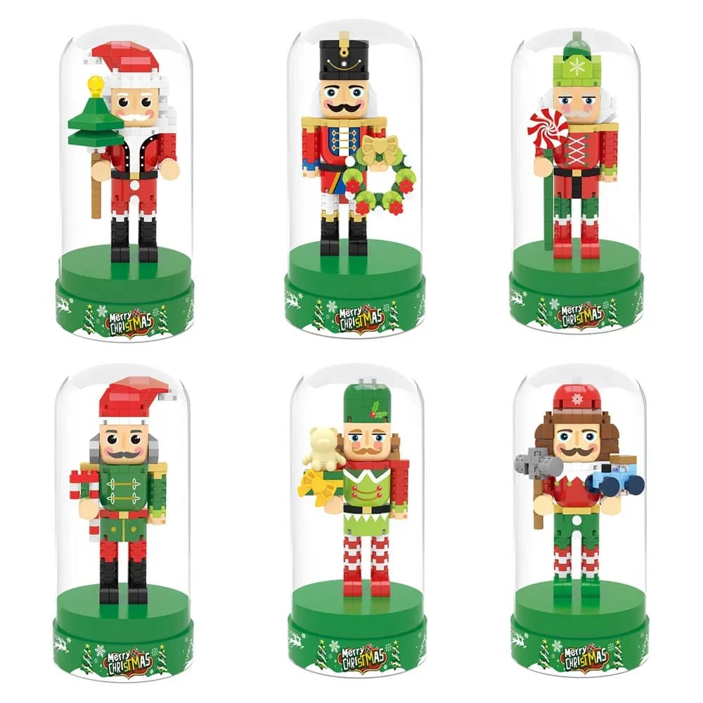 Christmas Nutcracker King Trumpeter Soldier Santa Claus Xmas Tree Drummer Building Blocks Ornaments Bricks Toys Christmas Gift