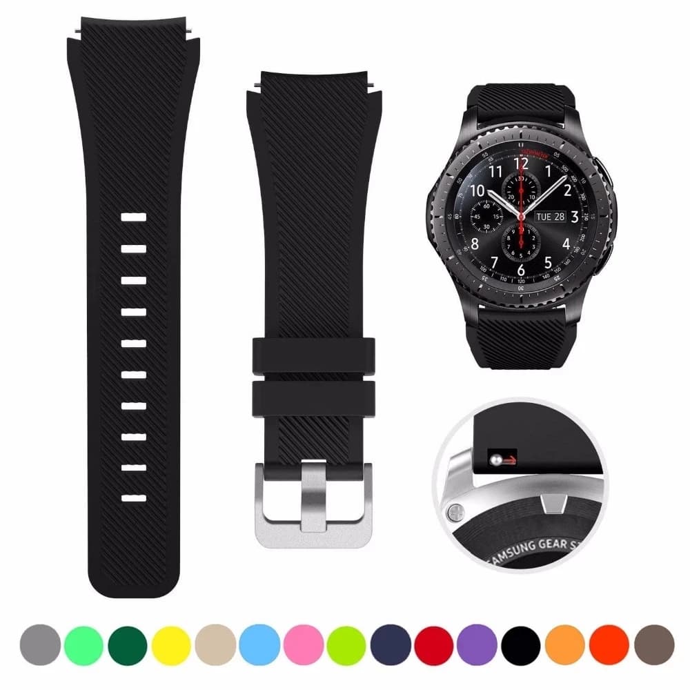 20MM 22MM Silicone Strap for Samsung Galaxy Watch 4 5 6 7 44mm 40mm 5 Pro Classic 42 46mm 43 47mm Band Active 2 Gear S3 Bracelet