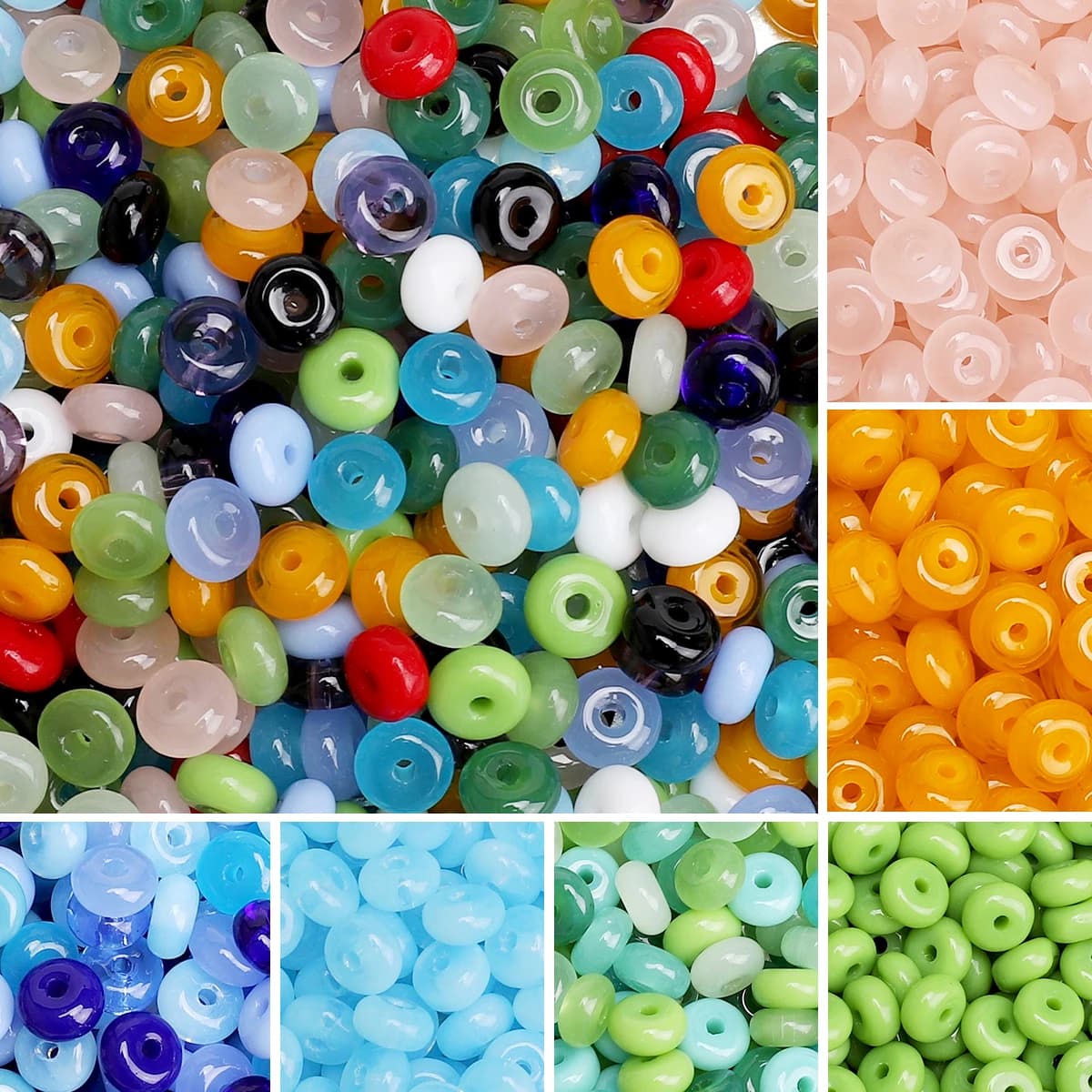 10/20G/Bag Domestic Super Excellent Glass Rice Beads Wheel Beads Colorful Unique Scattered Beads Handmade DIY Jewelry Bracelets
