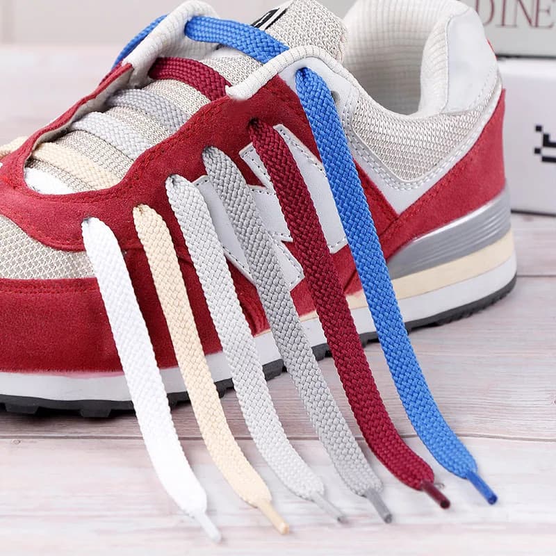 1Pair NB Thickened Classic Shoelaces for Sneakers Flat Shoelace Casual Sports Laces Basketball Shoes Strings 100/120/140/160CM
