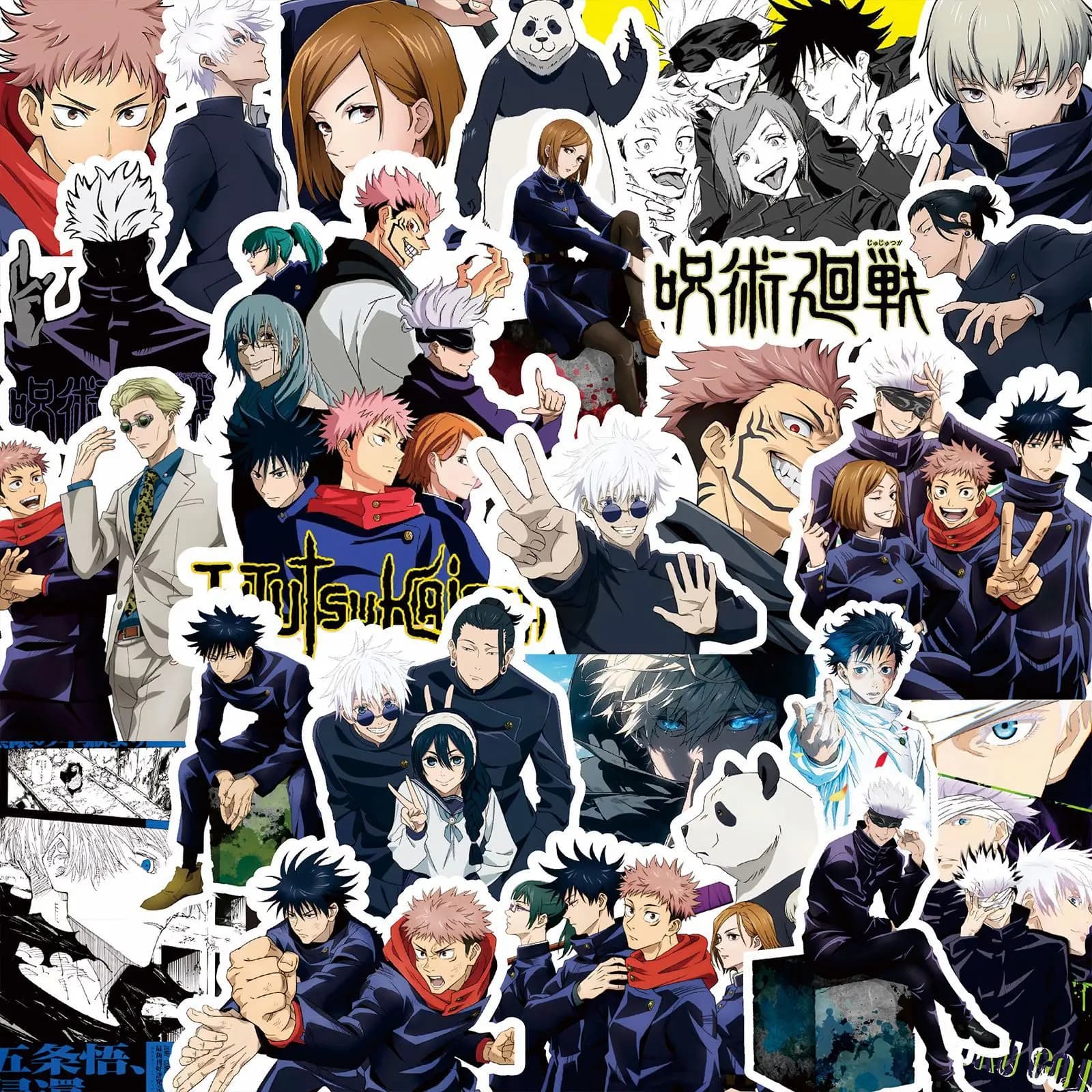 80pcs Anime Jujutsu Kaisen Stickers DIY Laptop Skateboard Kids Cool Sticker Itadori Yuji Satoru Gojo Anime Decal Toys