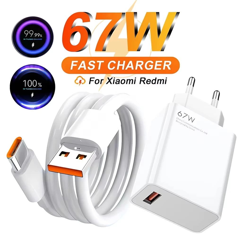 6A 67W Ultra Fast Charger Cable for Xiaomi 11 12 Lite 13T 14T Redmi Note 10 11T 12 13 14 POCO X3 X4 X5 Type C USB Charging Cable