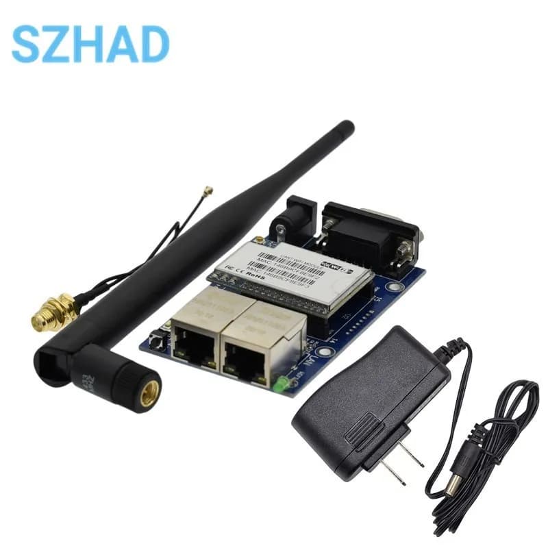 HLK-RM04 RM04 Uart Serial Port to Ethernet WiFi Wireless Module with Adapter Board Development Kit Industrial Kit