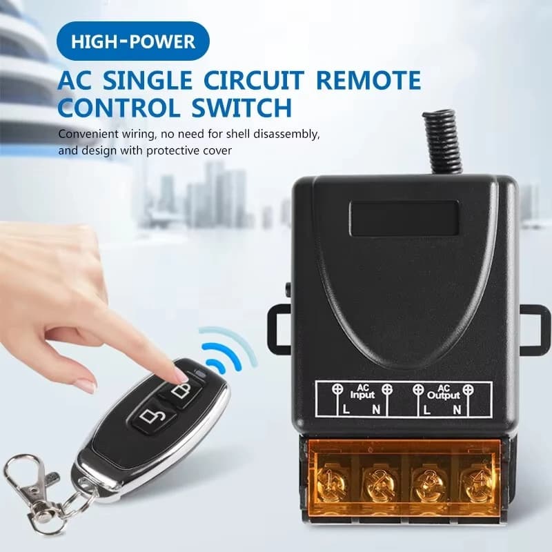 RF Wireless Remote Control Switch 433Mhz AC 110V 220V High Current Relay Receiver for Door Motor LED Electric Appliance