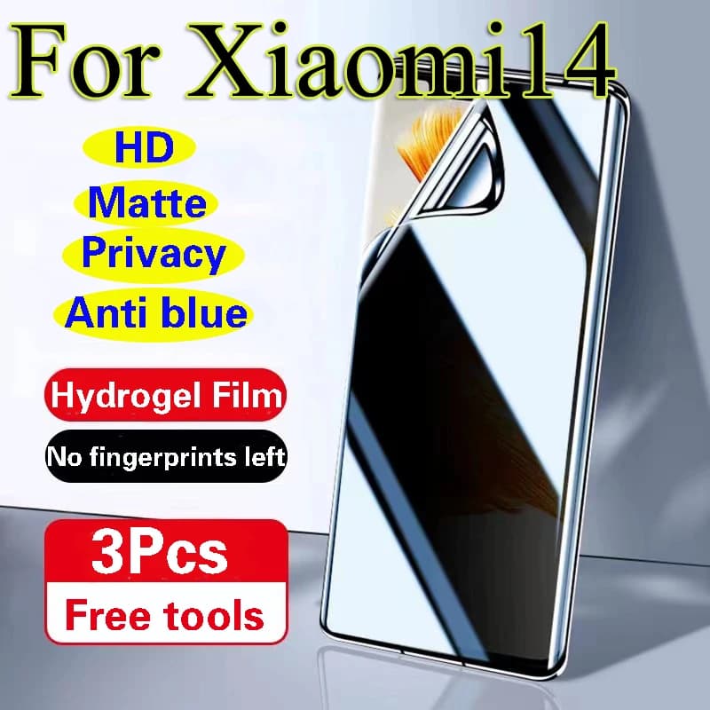 Xiaomi14TPro Privacy Screen Protector For Xiaomi 14T 14Pro Matte Hydrogel Film Xiaomi14 Ultra HD Soft Anti Peeping Xiaomi14Pro