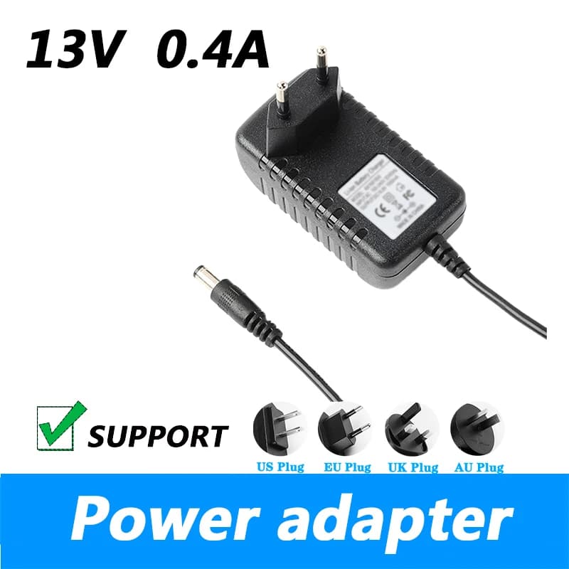 LED Control Device 13V 0.4A 13V 400mA Power Adapter Power Cord Charger Power Cord DC 5.5*2.1MM