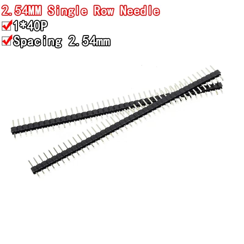 10pcs/lot Hot Sale 40 Pin 1x40 Single Row Male 2.54mm Breakable Pin Header Connector Strip