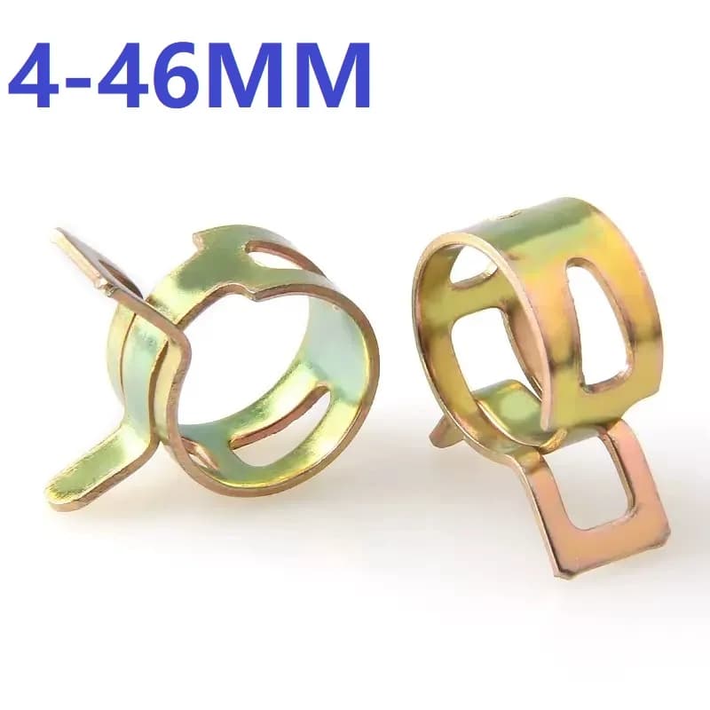 1-10pcs 4mm-46mm for choose Fuel Spring Clip Vacuum Silicon Hose Clamp Autos Autos Spring Clip Fuel Oil Water Hose Pipe Tube