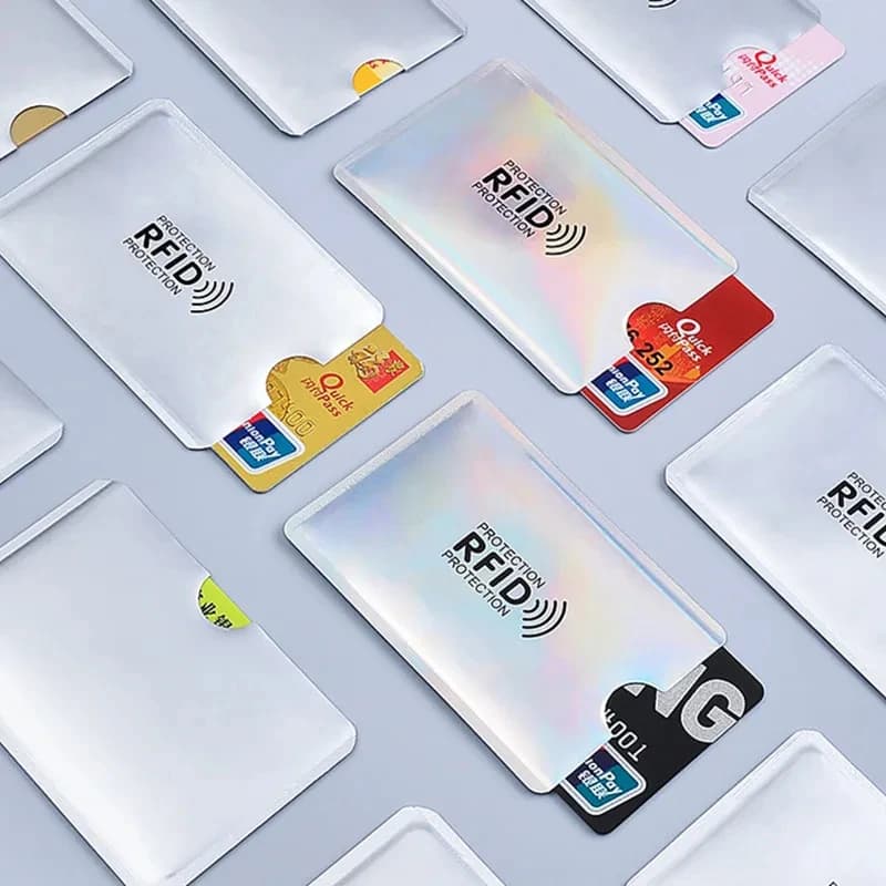 New 5-10 Pcs Aluminium Anti Rfid Card Holder NFC Blocking Reader Lock Id Bank Card Holder Case Protection Metal Credit Card Case