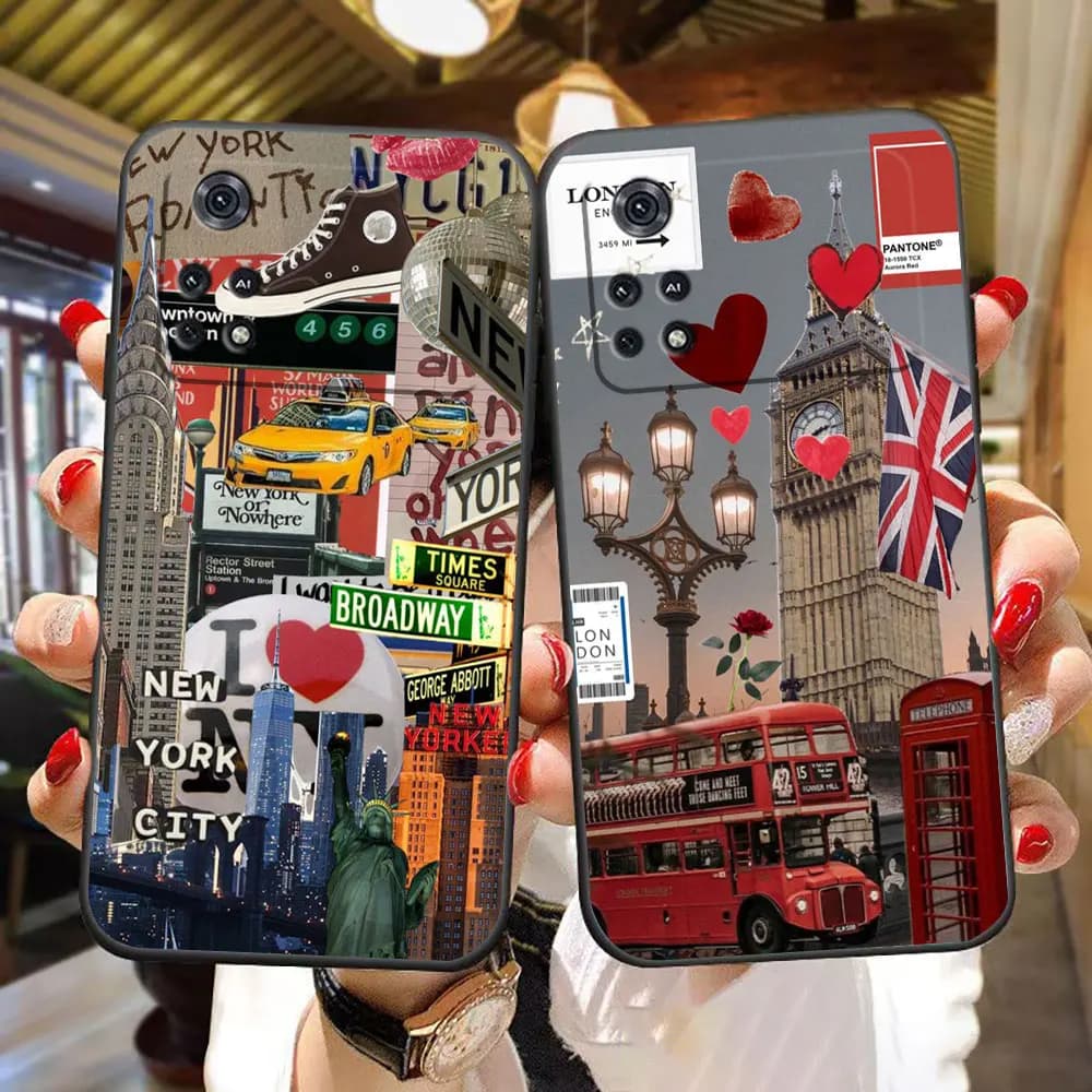 City Beautiful Pictures Phone Case For Xiaomi 14 13 13T 12 12T 11 11T 10T 9 8 SE LITE POCO F6 F5 F4 M6 M5 M4 M3 X5 X4 X3 GT Case