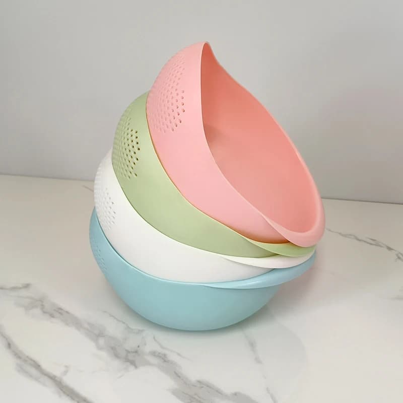 Drainage basket multifunctional rice washing sieve and filter basket -plastic rice washer,creative plastic filter basket