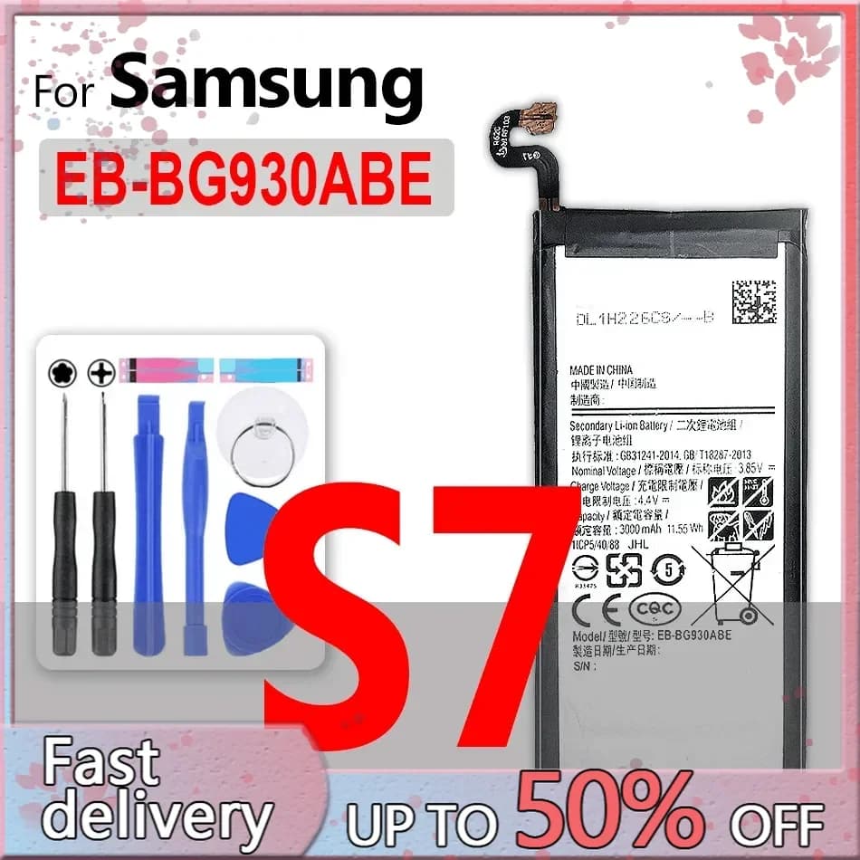 EB-BG930ABE EB-BG935ABE Battery For Samsung Galaxy S7 G930 G930F SM-G9300 S7 Edge S7edge G935 G935FD SM-G935F Li-ion Replacement