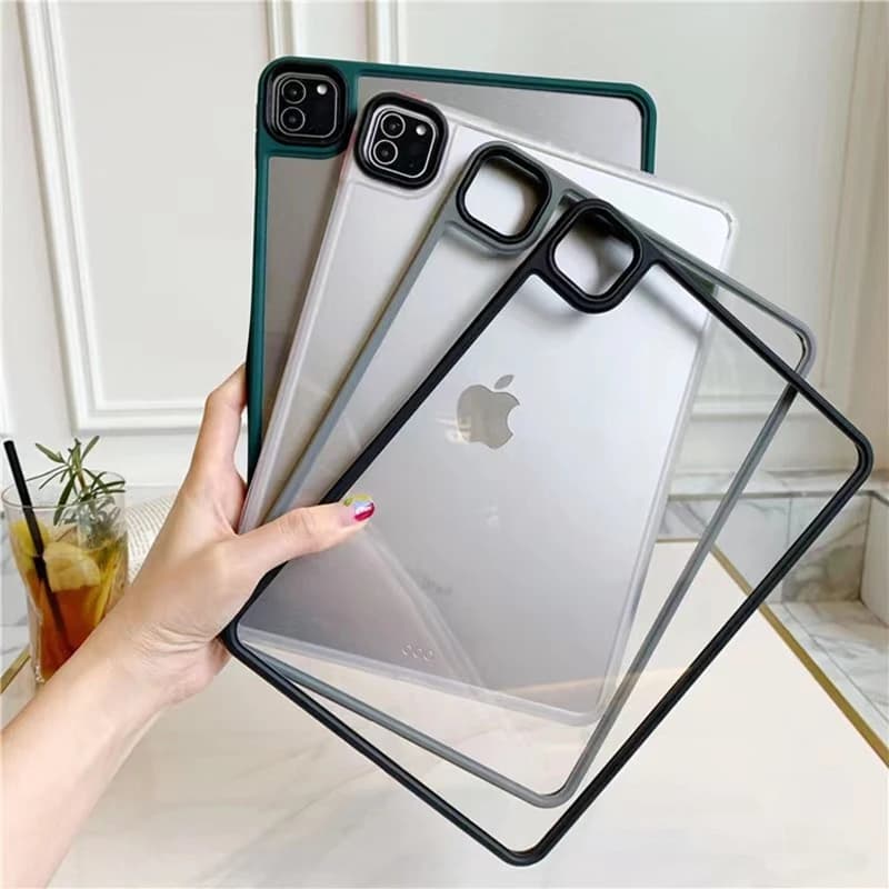 Clear Transparent Case For iPad Air 4 5 Pro 2024 11 12.9 10.2 13 MINI 6 7 8 9 10 Generation Sleeve Shockproof Hard Cover Funda