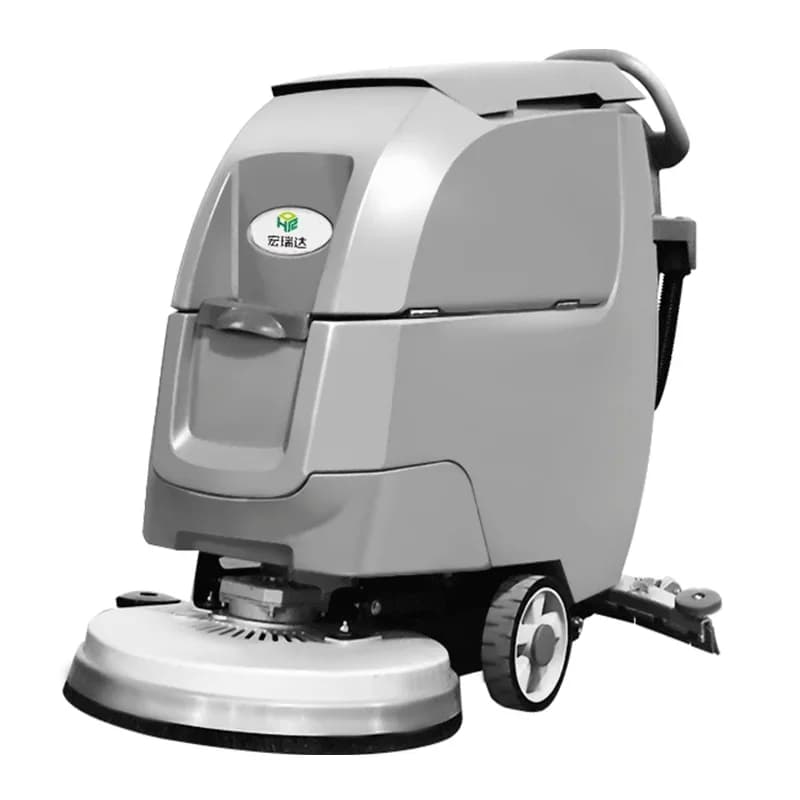New Electric Walk Floor Scrubber Industrial Floor Cleaning Machine Motor Plastic Provided Manual Road Cleaner Machine 1000 171