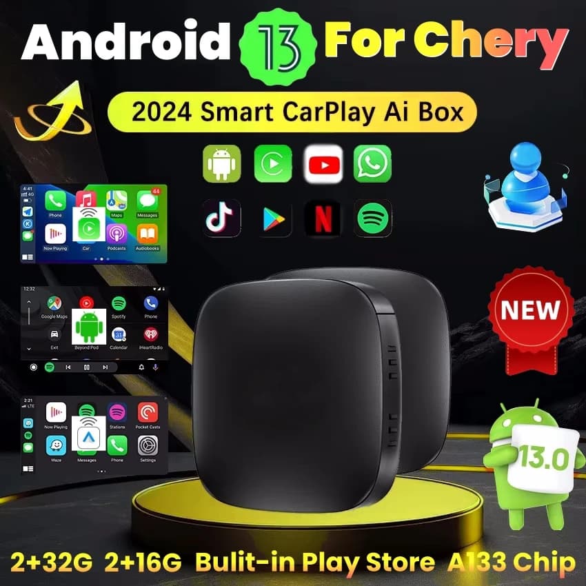 Android 13 Car AI Box Wireless Carplay Adapter Android Auto For Netflix Youtube For Chery Arrizo 5 Arrizo 7 Tiggo 3 Tiggo 3X 5X