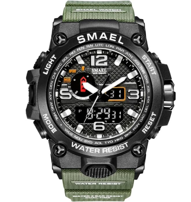 Men's New 2024 Waterproof Electronic Sports Business Casual Breathable Leather Strap Calendar Night Light Watch