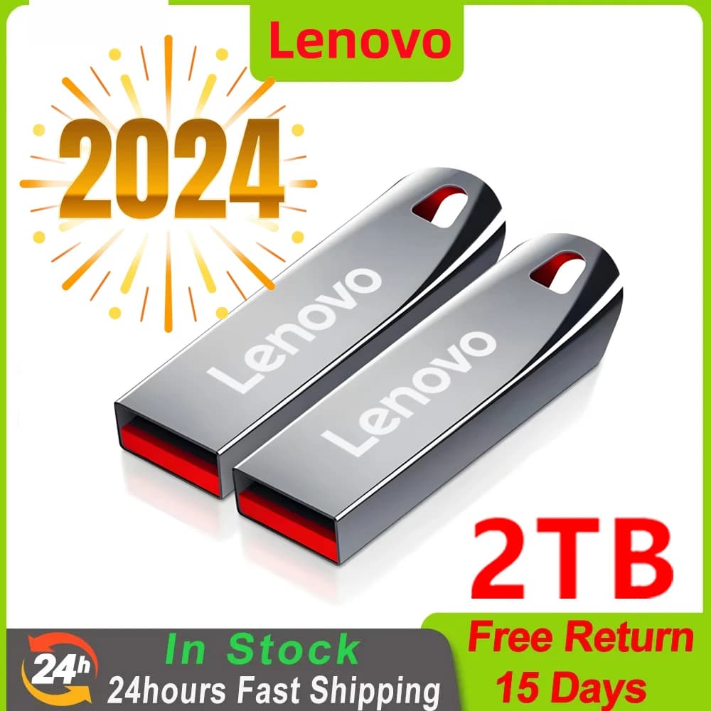 Lenovo 2TB Usb 3.0 Flash Drives High Speed Metal Pendrive 1TB 512GB 256GB Portable Usb Pen Drive For TV Car Phone Computer PS5