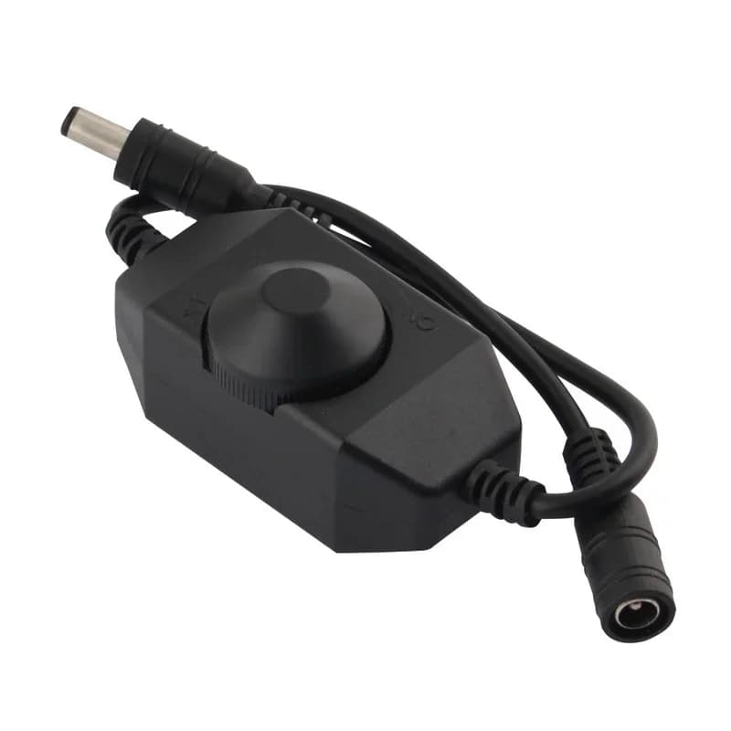 LED Dimmer Switch Brightness Adjust Controller Single Color LED Dimmer Strip Light DC 12V 24V LED Dimmer Black White