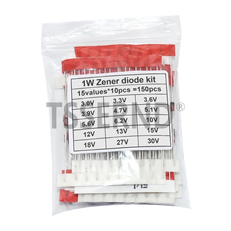 1W Zener diode kit 15values*10pcs=150PCS DO-41 3V-30V component diy kit new and