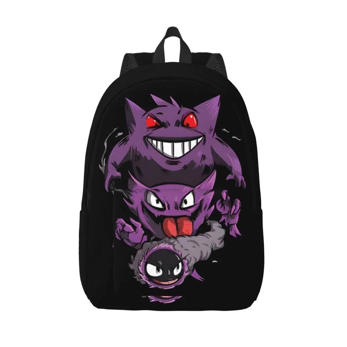 Casual Evolution Ghost Shadow Laptop Bag Hiking Retro Washable Gengar Grils Bookbag For Gifts