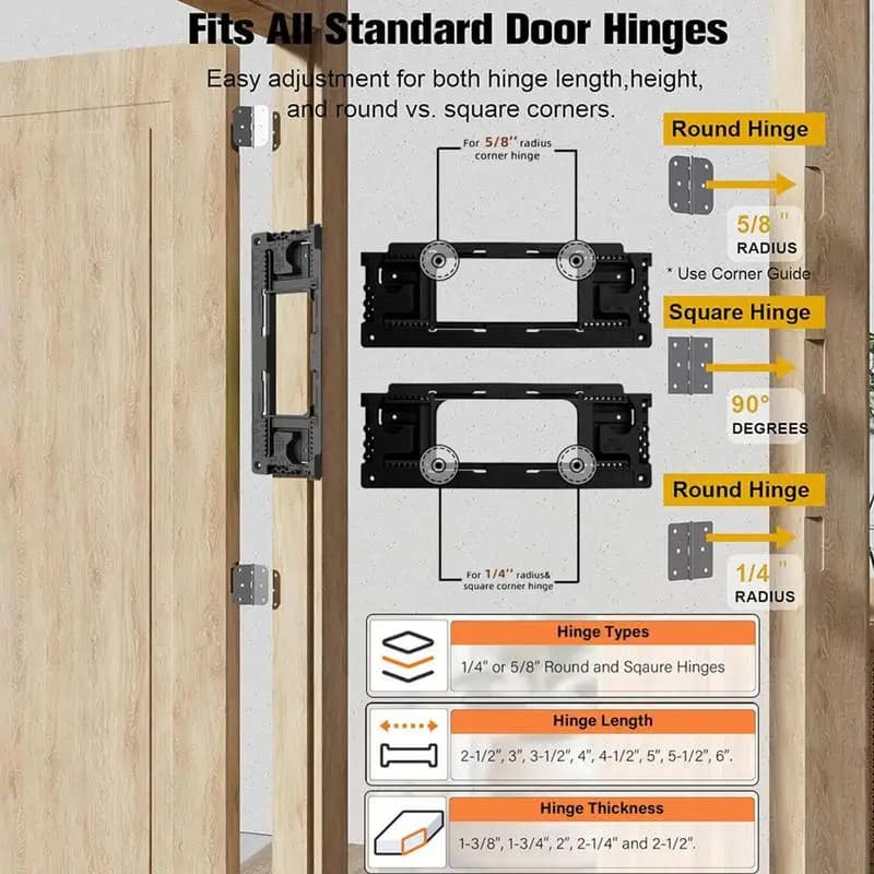 Adjustable Hinge Jig Metal Hinge Jig For Drilling Accurate Locking Cabinet Hinge Jig Door Hinge Tool Quick Punch Cabinet