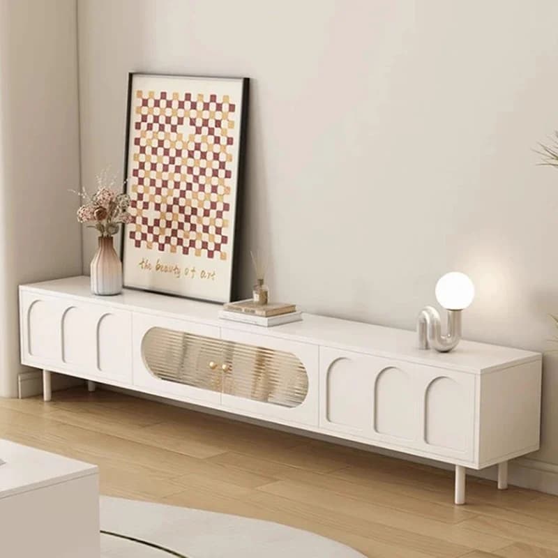 Fire Place Tv Stands Cabinet Luxury Rattan Furniture Wooden Stand Living Room Storage Organizer Comfortable Portable Hanging