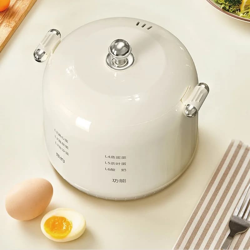 300W Intelligent Egg Boiler Kitchen Breakfast Machine 24h Reservation Multifunction Electric Steamer Automatic Power-off 220V
