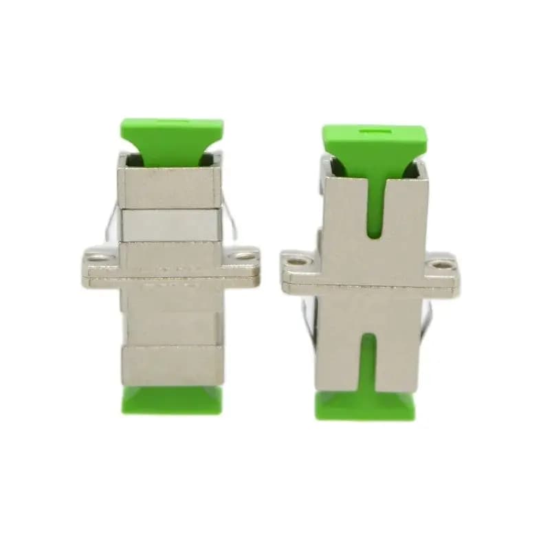 10pcs Optical Fiber Metal Adapter Connector SC Flange Coupler Single Mode Multimode General Wholesale Free Shipping To Russia