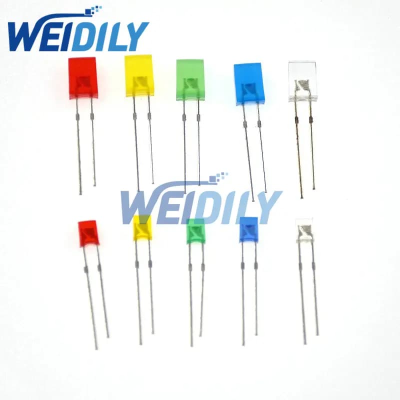 100PCS Square LED light Emitting Diode 2*3*4mm 2*5*7mm Led Diode Water Clear White Red Yellow Green Blue 2X3X4 2X5X7 New