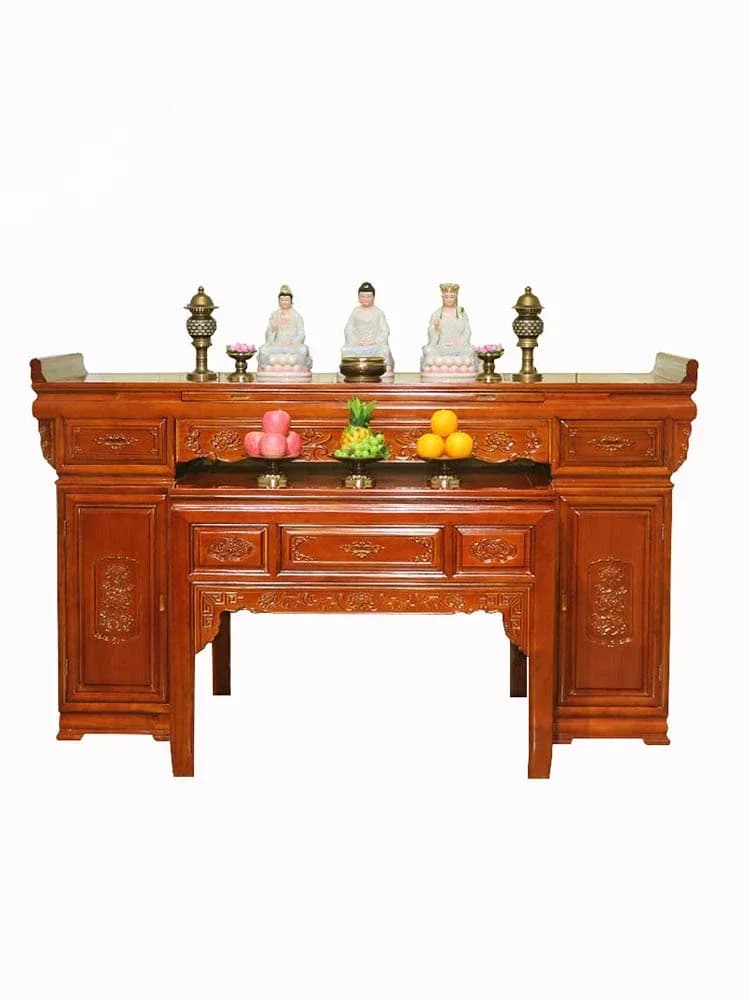 Buddha Shrine Household Chinese Buddha Table Altar Worship Table Altar Tribute Table Guanyin God of Wealth Altar