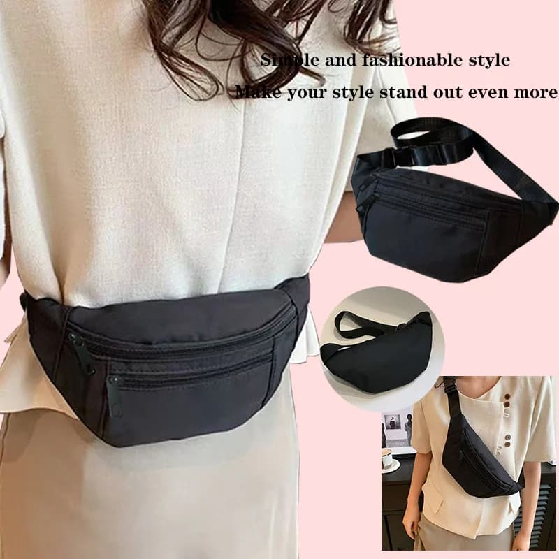 Neutral color bag with plain solid color and no design. Double-layer canvas. Suitable for business trips and travel.