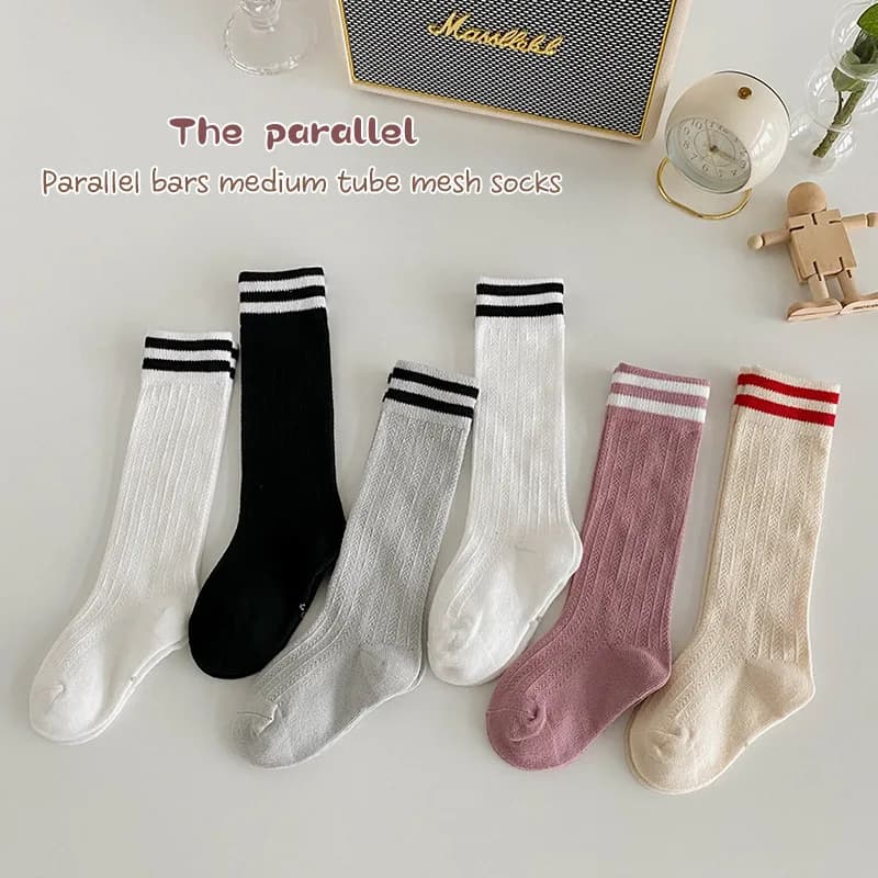 Girls Knee Socks Knee Length Long Socks School Uniform Cotton Socks Spring Summer Stockings