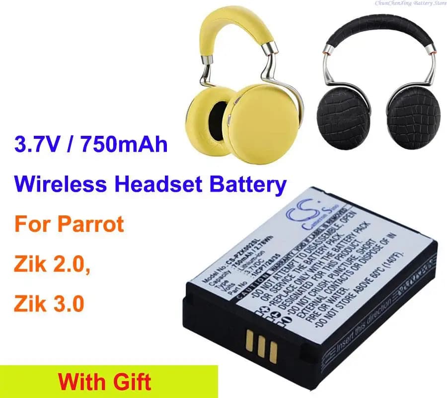 Cameron Sino 750mAh battery 1ICP7/28/35 for Parrot Zik 2.0, Zik 3.0