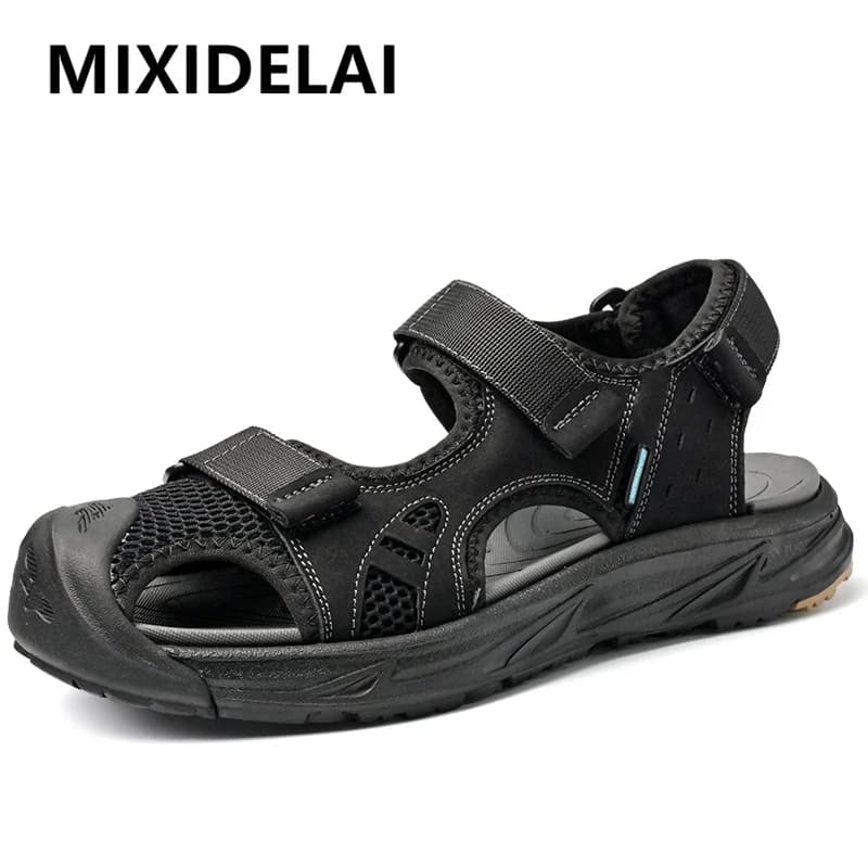 Summer Men's Sandals Outdoor Walking Sandals Roman Style Casual Shoes Brand Men's Wading Sandals Big Size Lightweight Sneakers