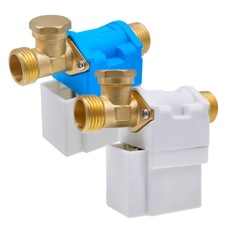 G1/2" Tee type Solar solenoid valve pilot type NC Controll the Solar water heater DN15 External screw thread A01