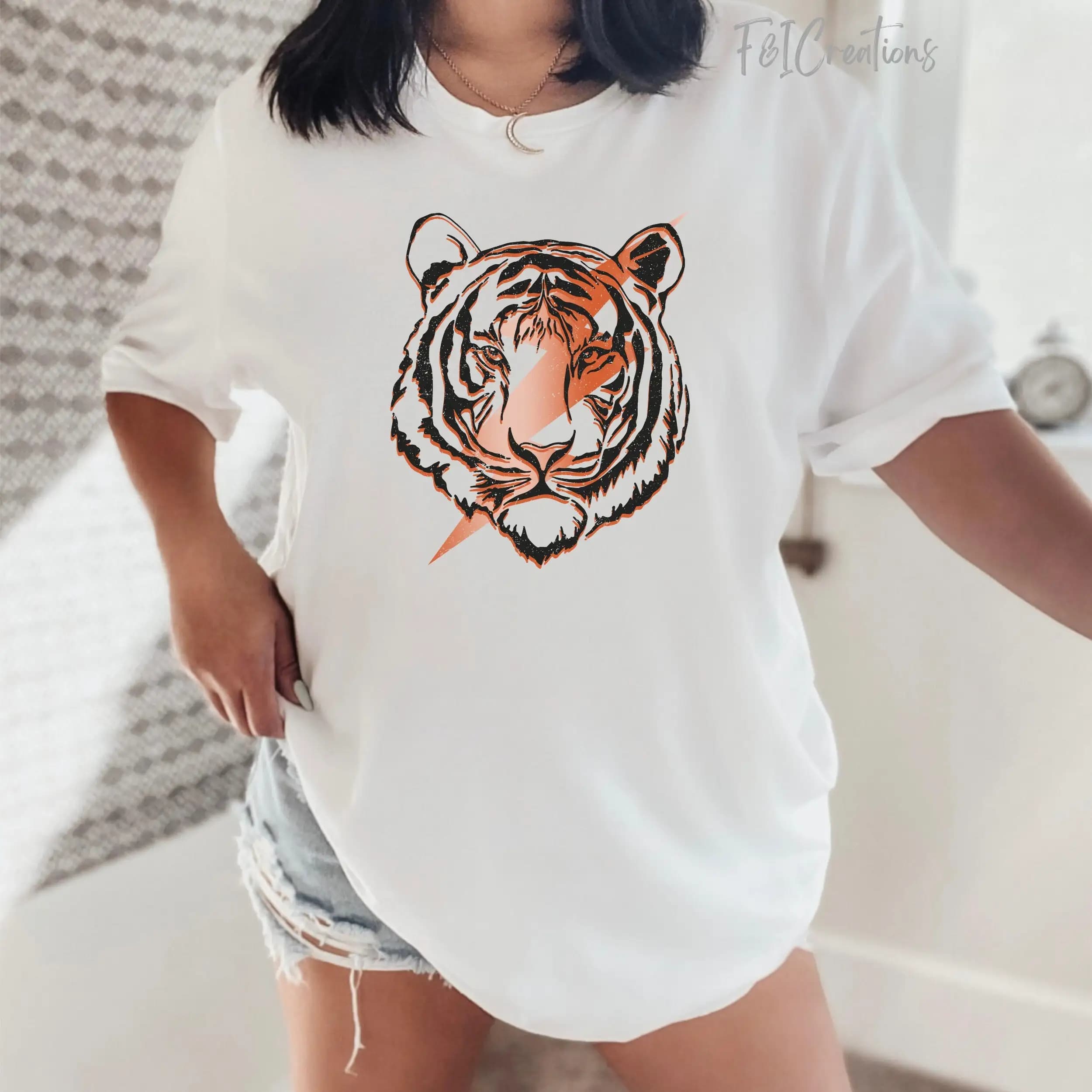 Eye Of The Tiger T Shirt Vintage Lover For Her Retro