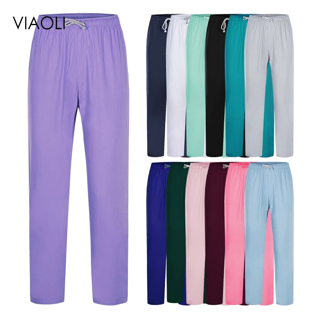 Hot Selling Fashionable Nurse Pants Hospital Accessory Nursing Scrub Women Men Dental Clinic Veterinary Laboratory Bottom Unisex