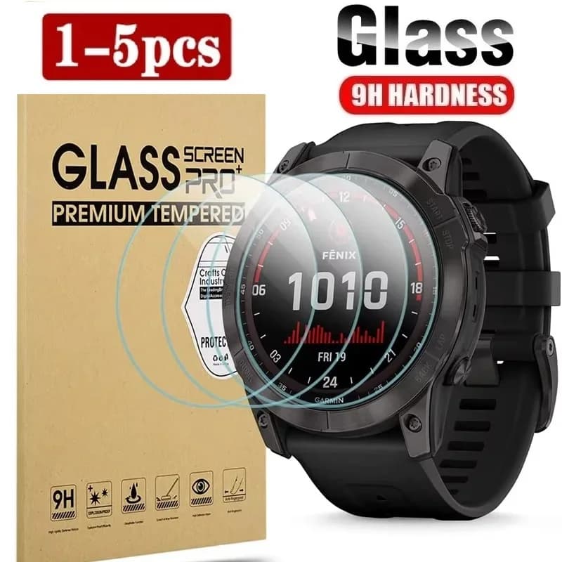 Protective Glass Film for Garmin Fenix 8 AMOLED Solar E 7X 6X Pro 7 6 7S 6S Pro 5 5S Screen Protector for Garmin Fenix Watch