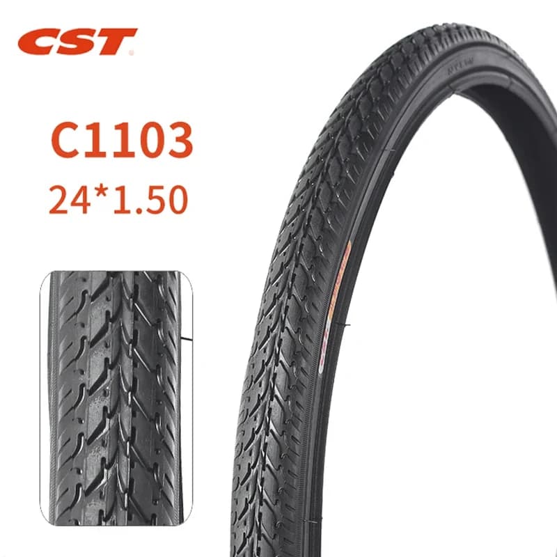 CST mountain bike tires 26x1.50 24 inches MTB Bicycle accessories 40-507 24*1.5 Antiskid and wear resistant bicycle tyre C1103