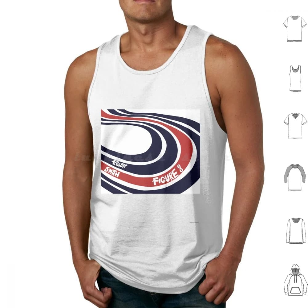 Elliott Smith Figure 8 Tank Tops Print Cotton Elliott Smith Figure 8 Figure8 Figureeight Elliott Smith Album Album Art