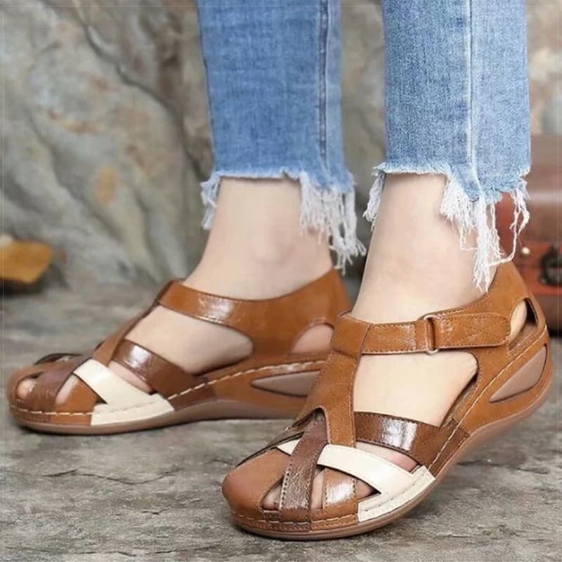Women's Sandals Soft Wedge Heels Sandals 2025 Summer Shoes Woman Low Platform Sandalias De Mujer Mix Color Summer Sandals Female