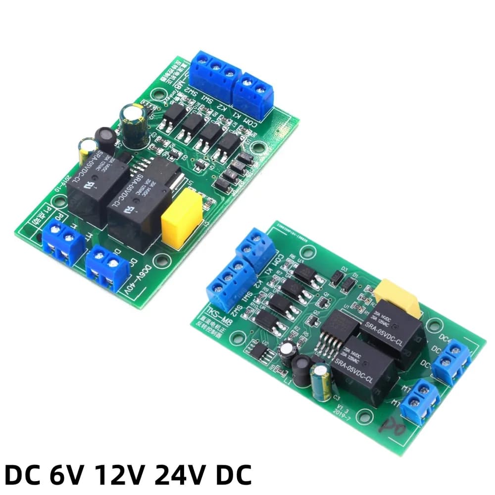 DC 6V 12V 24V DC Motor Forward and Reverse Controller 20A High Current with Limit Relay Driver Lifting Control Board