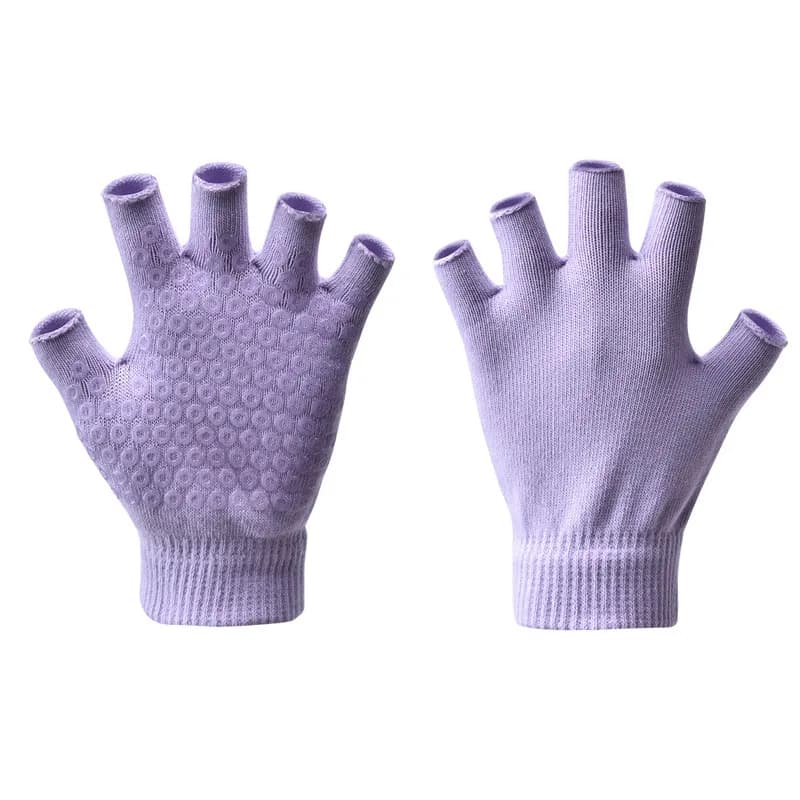 Autum Winter Warm Half-finger Yoga Gloves Pilates Gloves for Women Indoor Fitness Non-slip Open-fingered Gloves Yoga Accessories