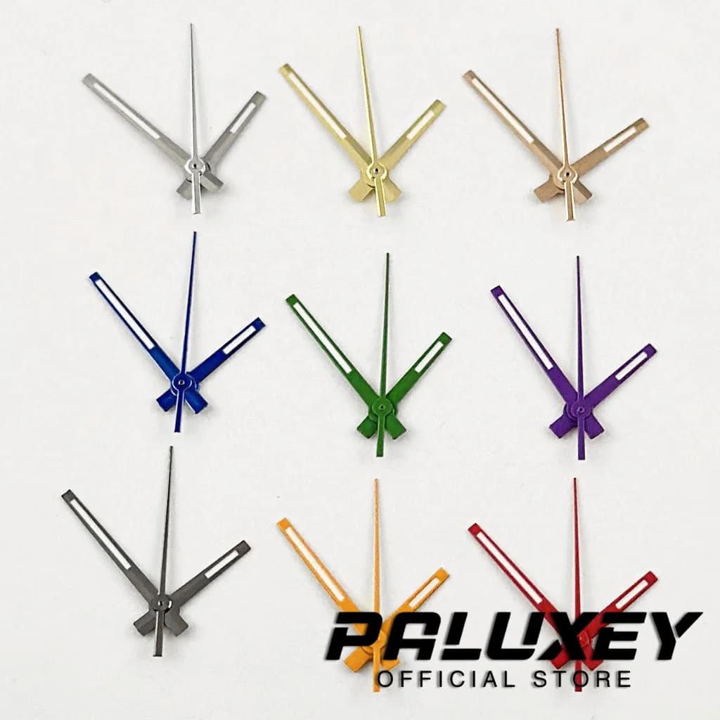 NH35 Green Rose Gold Red Silver Gold Blue Orange Watches Needles For NH35/NH36/4R/7S Watches Pointers Log Watch Hands