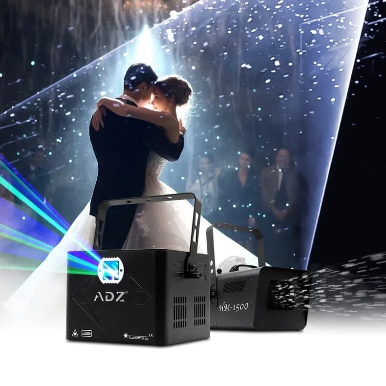 Wedding Lazer Light 10W Rgb ILDA Laser Projector Snow Light Show Stage Wedding Laser Light For Wedding Party Event