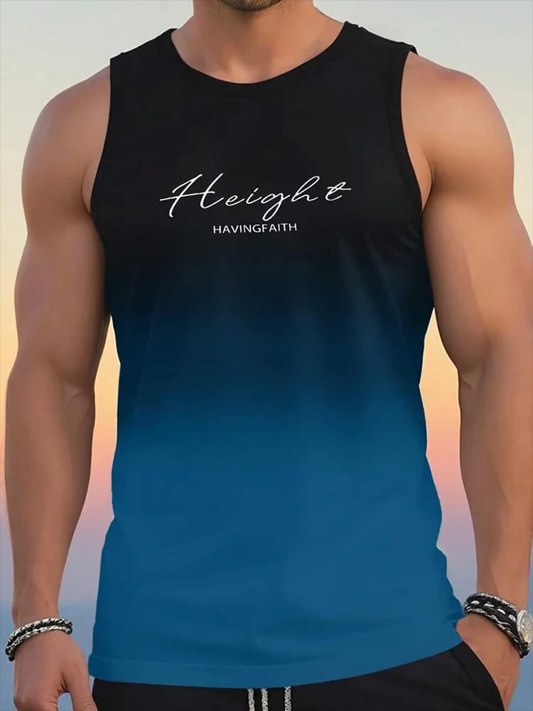 Summer Daily Casual Men's Tank Top Urban Street Fashion Men's Tank Top Outdoor Sport Men's Sleeveless T-shirt 3D Printing