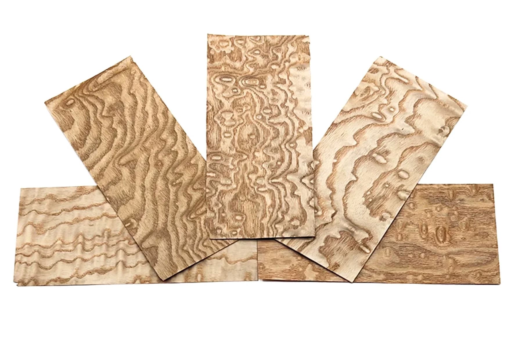 10PCS/LOT L:200x90x0.5mm Guitar Head Decorative Manchurian Ash Wood Veneer Marquetry Sheets